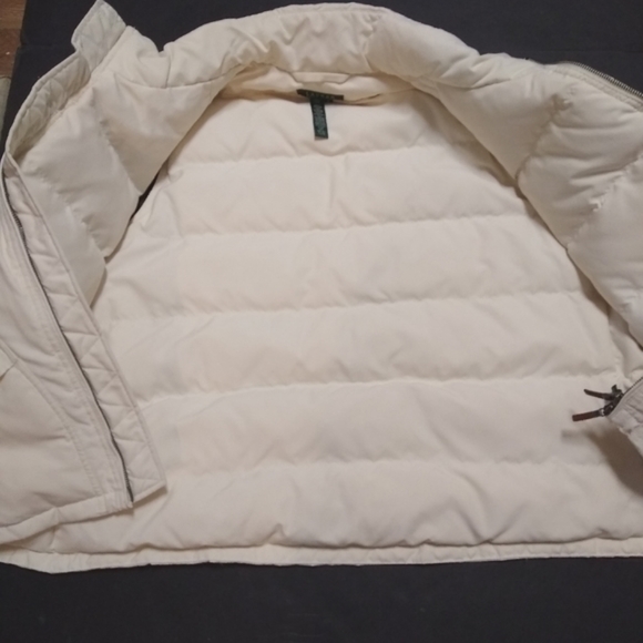 LAUREN RALPH LAUREN down blend NWT Arctic Nights vest Tundra Cream, 1X - Picture 2 of 16